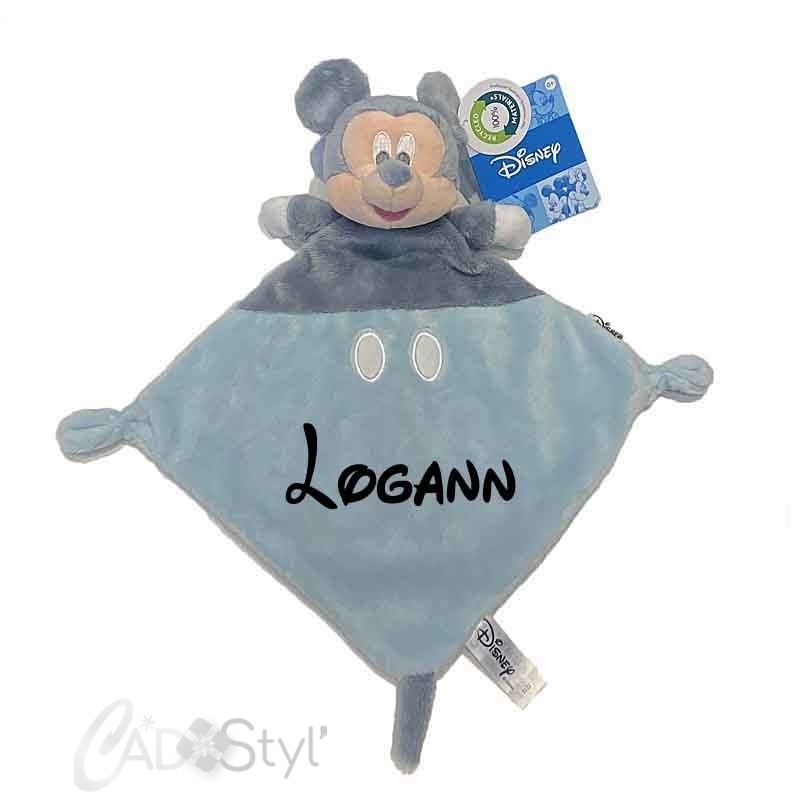 Peluche Mickey et sa couverture doudou - Disney