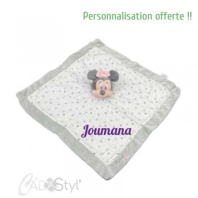 Doudou Minnie lumineux personnalisé avec le prénom