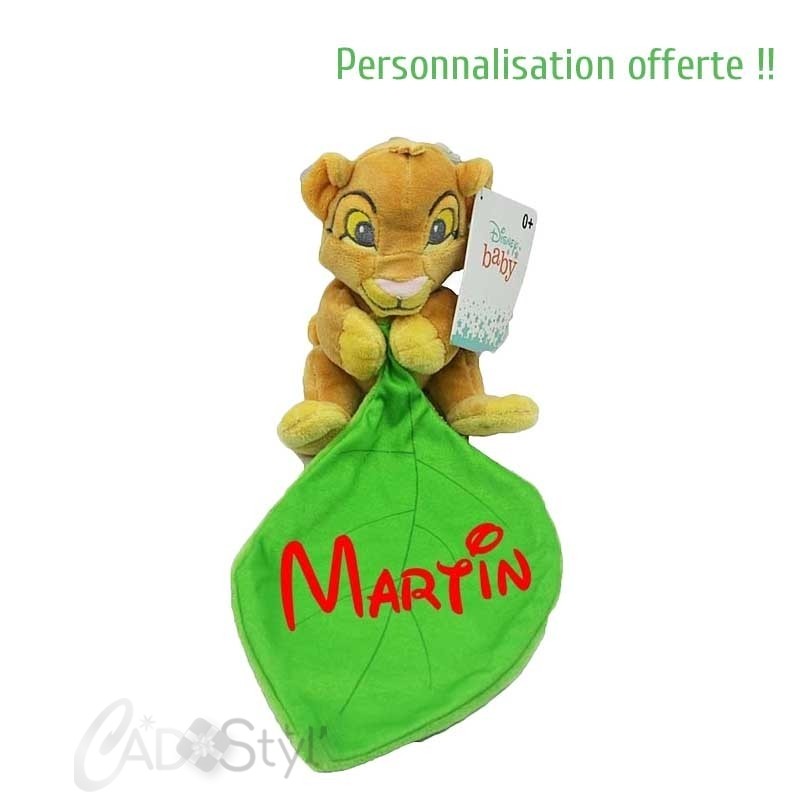 Cadeau Bébé Enfant Petit Roi Lion Prénom Personnalisable