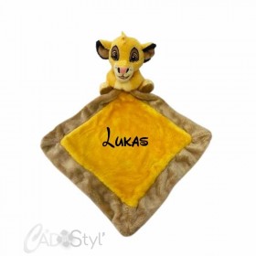 Doudou roi lion Simba personnalisé
