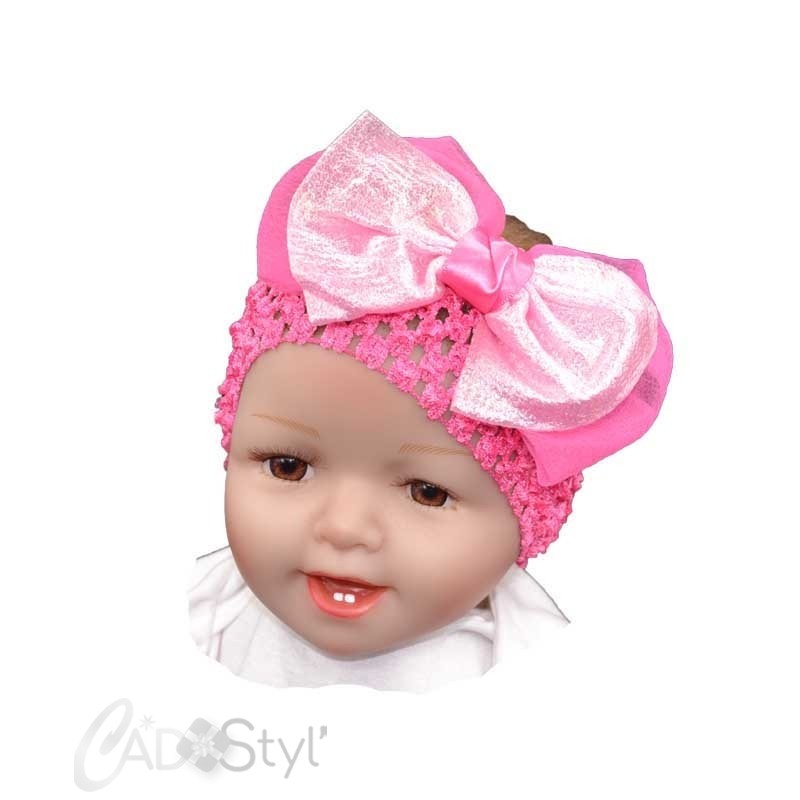 Bandeau Bebe Rose Accessoire Cheveux