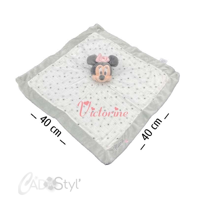 Couverture Bébé Minnie Personnalisée - Cadeau Naissance Minnie Personnalisé