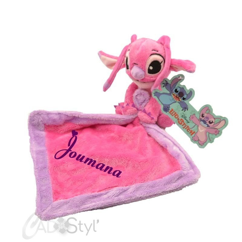 Doudou personnalisé Angel et Stitch Disney